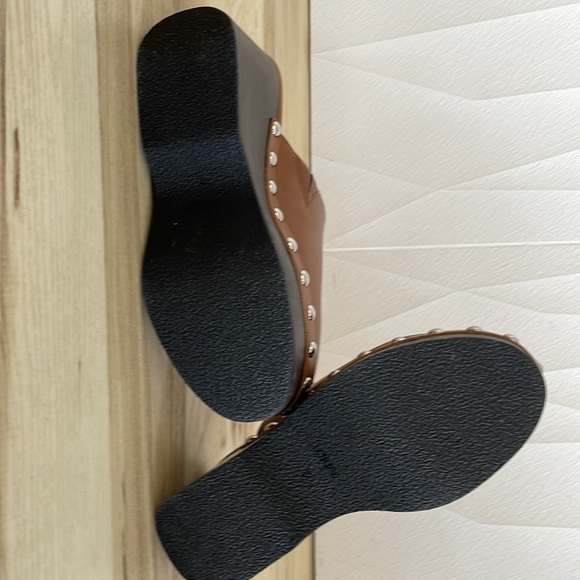 J Crew Brown Leather Clogs - Picture 5 of 6